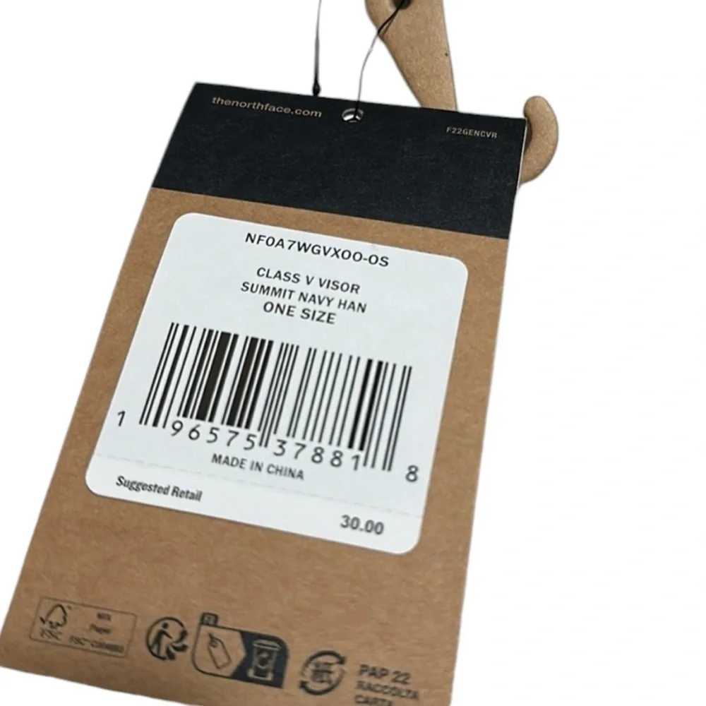The North Face Class V Visor Summit Navy NWT